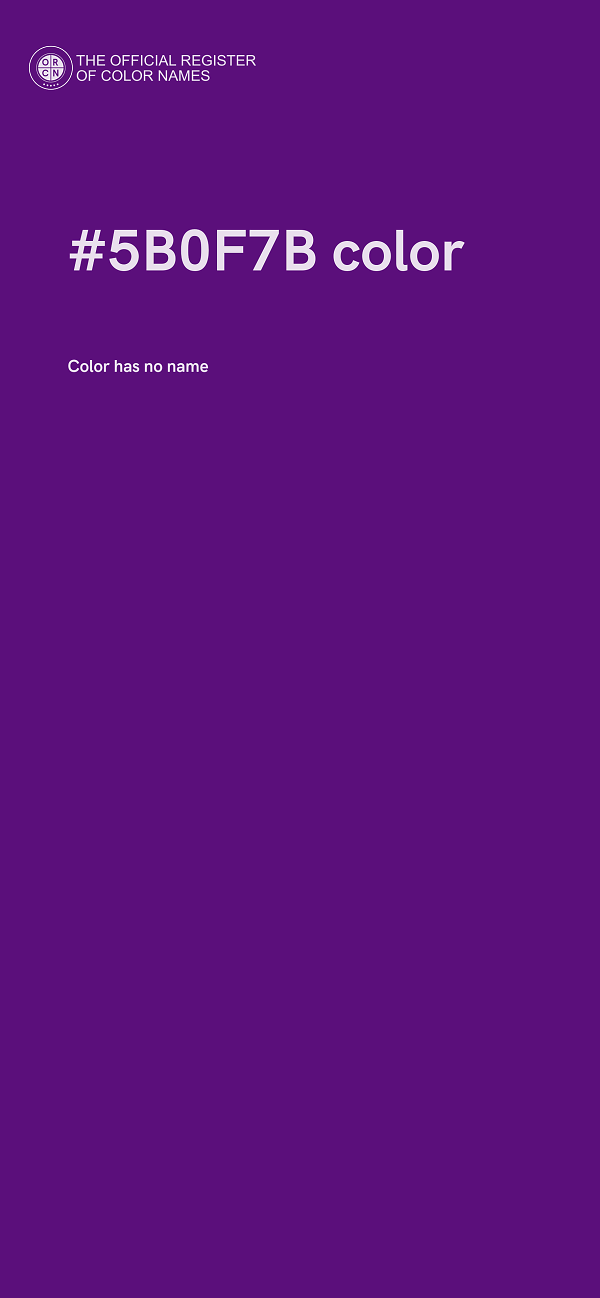 #5B0F7B color image