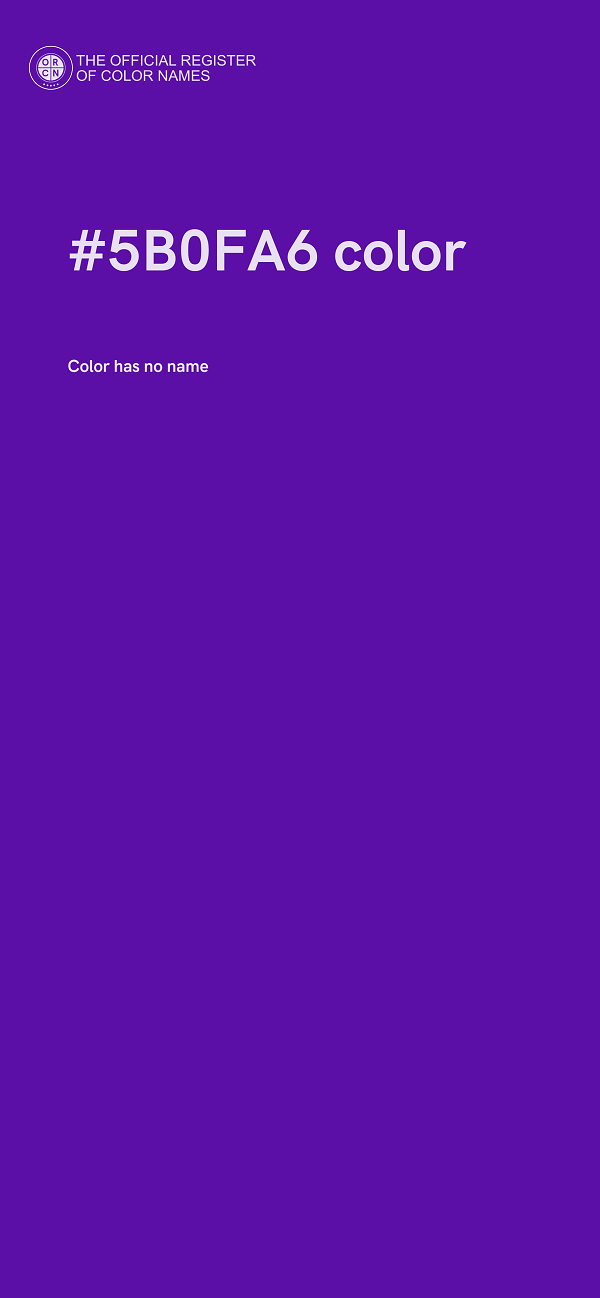 #5B0FA6 color image