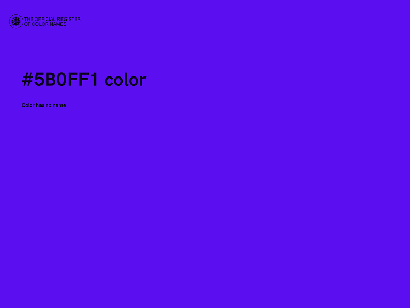 #5B0FF1 color image