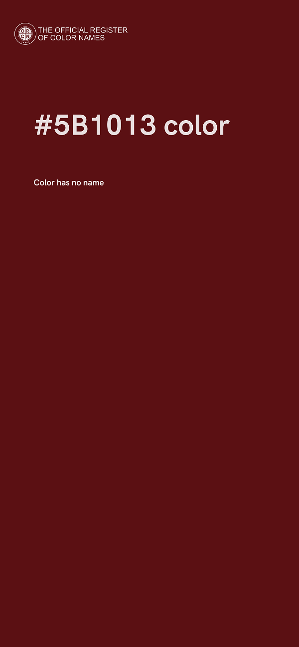 #5B1013 color image