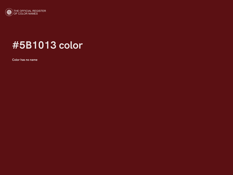 #5B1013 color image