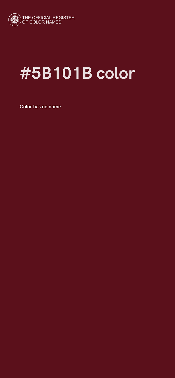 #5B101B color image