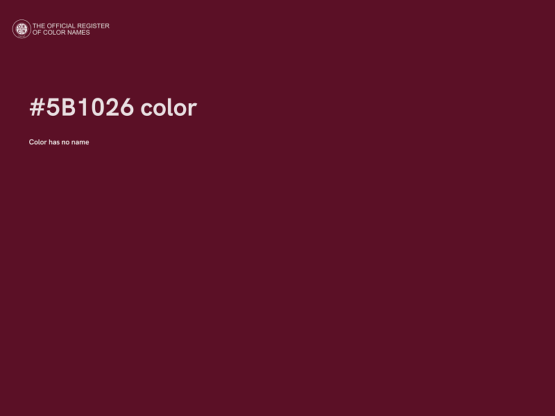 #5B1026 color image