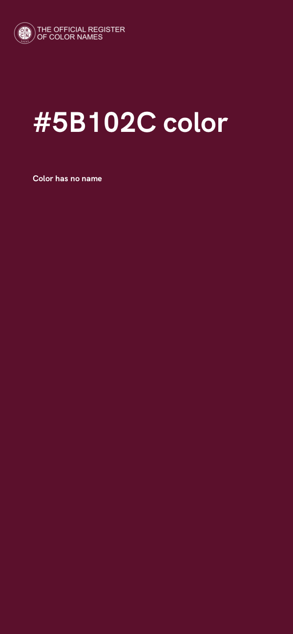 #5B102C color image