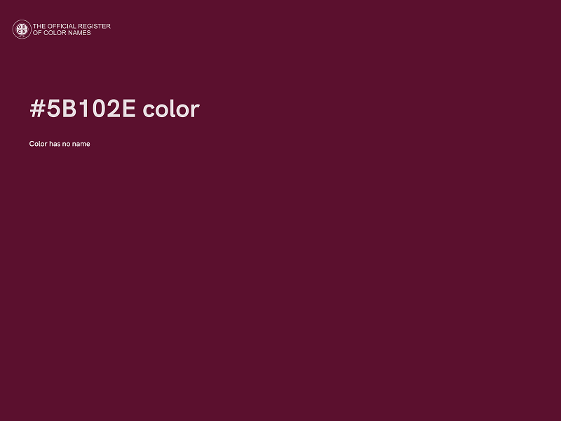 #5B102E color image