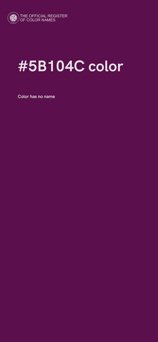 #5B104C color image