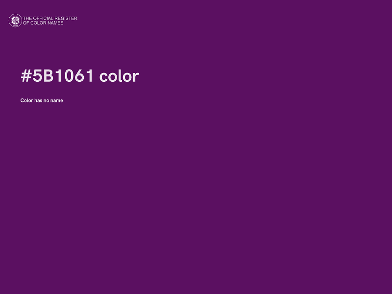 #5B1061 color image