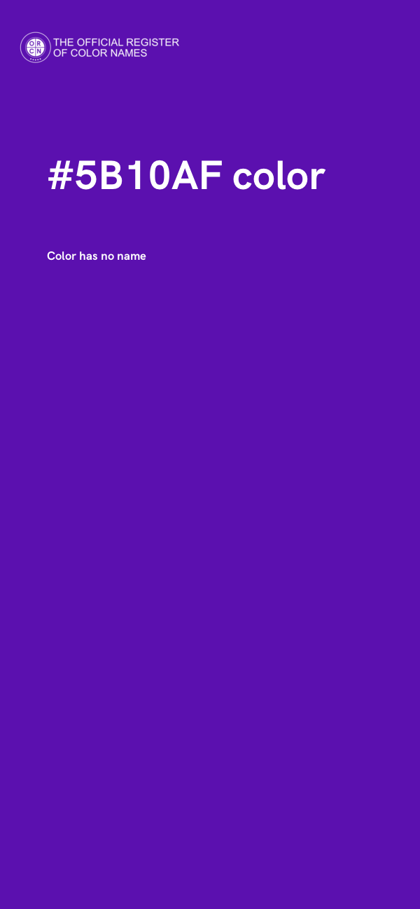 #5B10AF color image