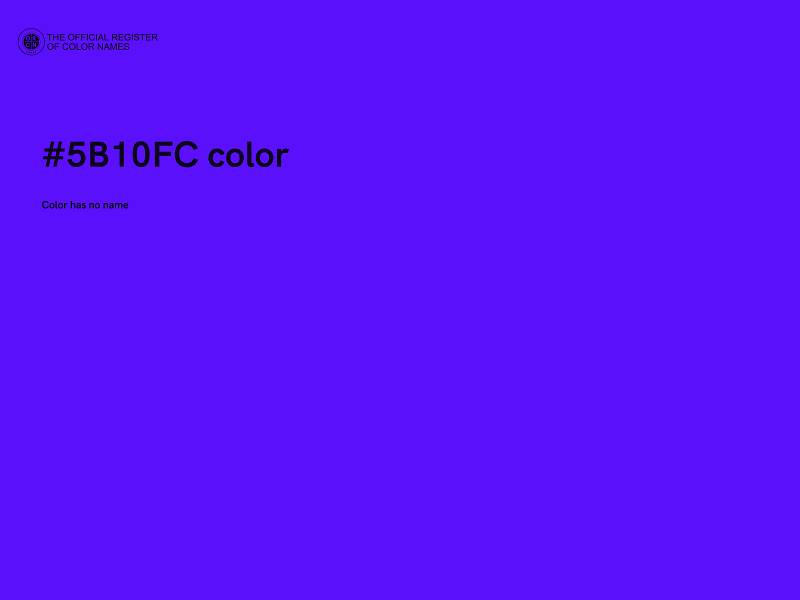 #5B10FC color image