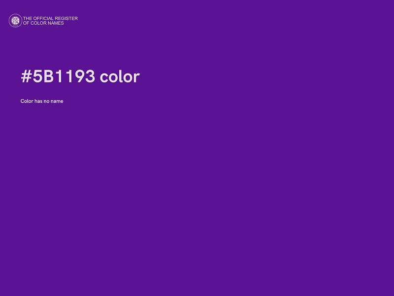 #5B1193 color image