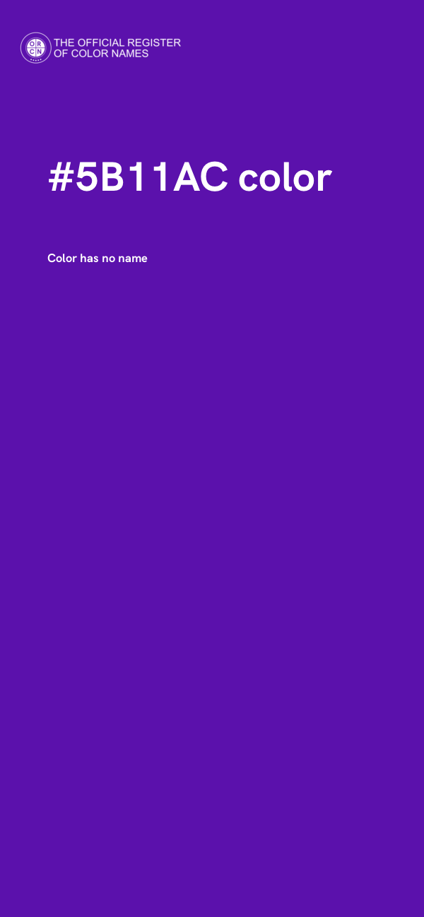 #5B11AC color image