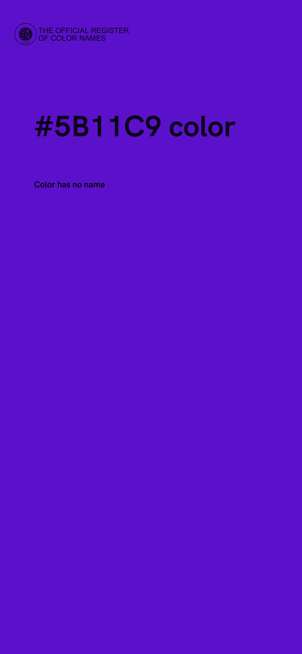 #5B11C9 color image