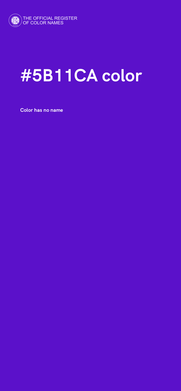 #5B11CA color image