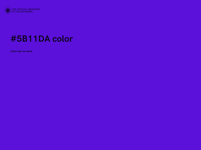 #5B11DA color image