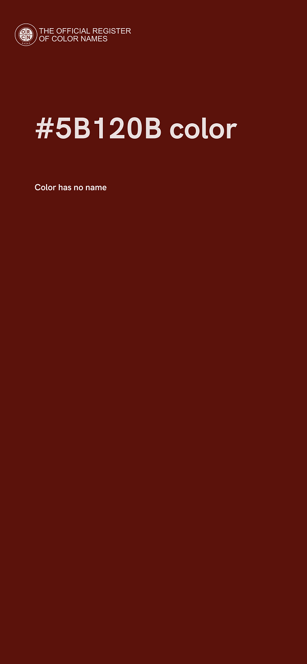 #5B120B color image