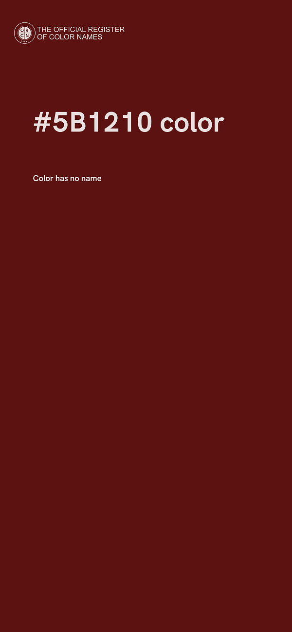 #5B1210 color image