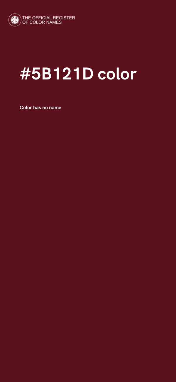 #5B121D color image