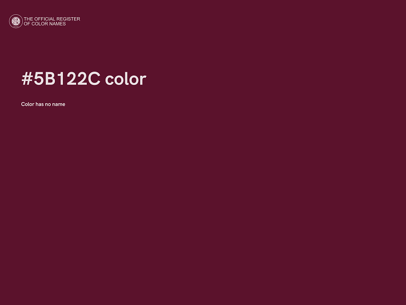 #5B122C color image