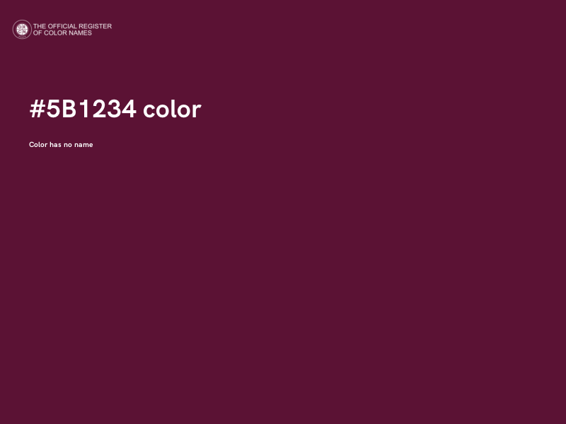 #5B1234 color image