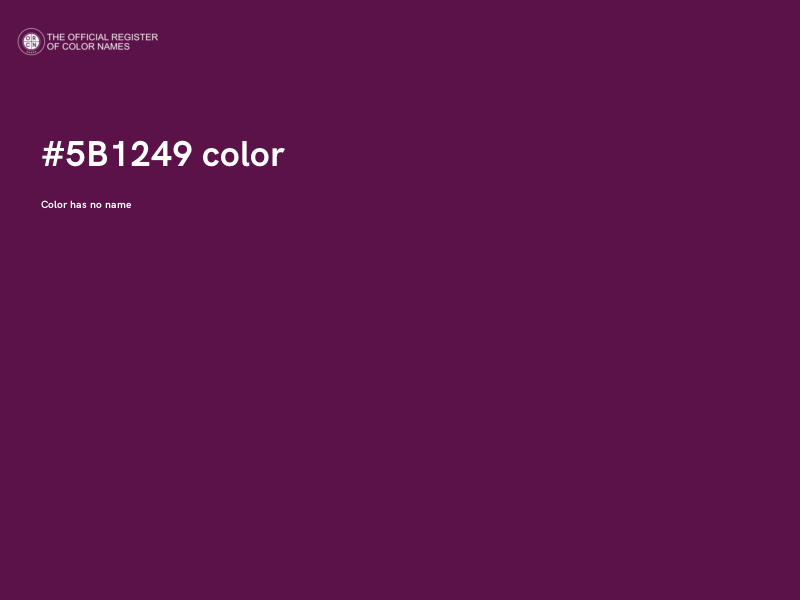 #5B1249 color image
