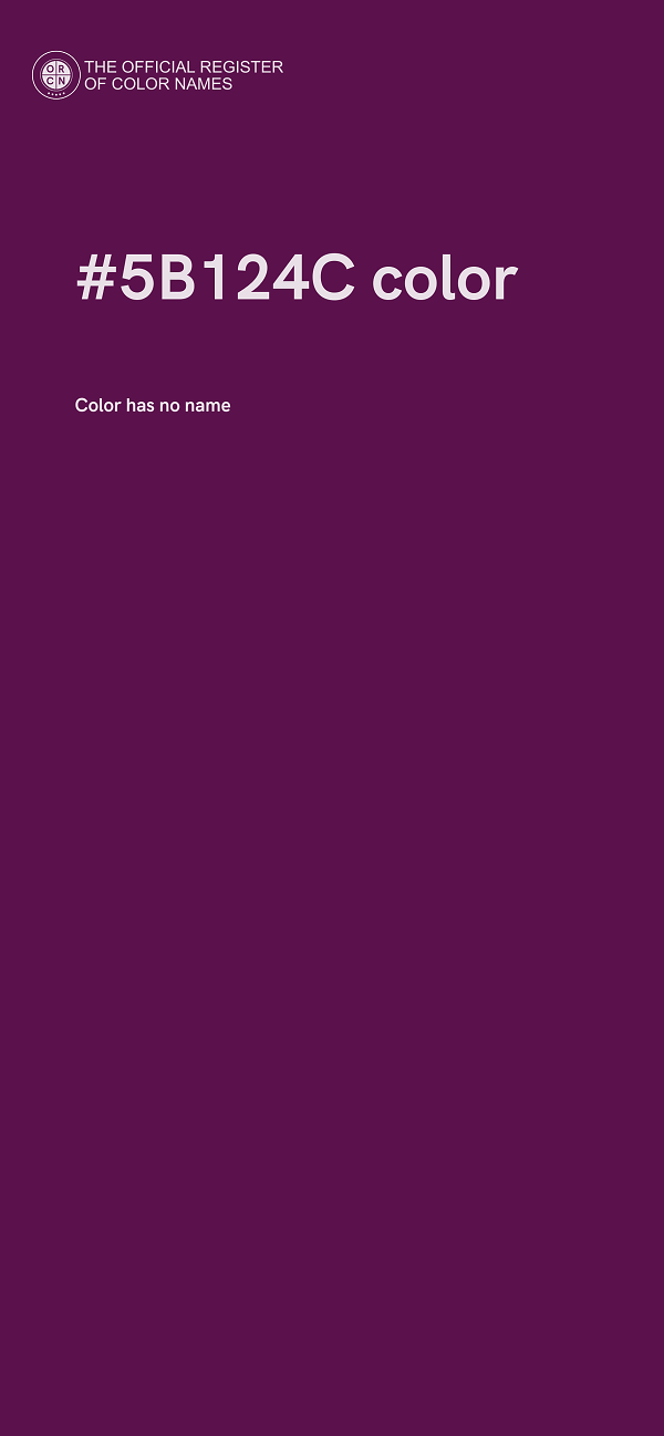 #5B124C color image