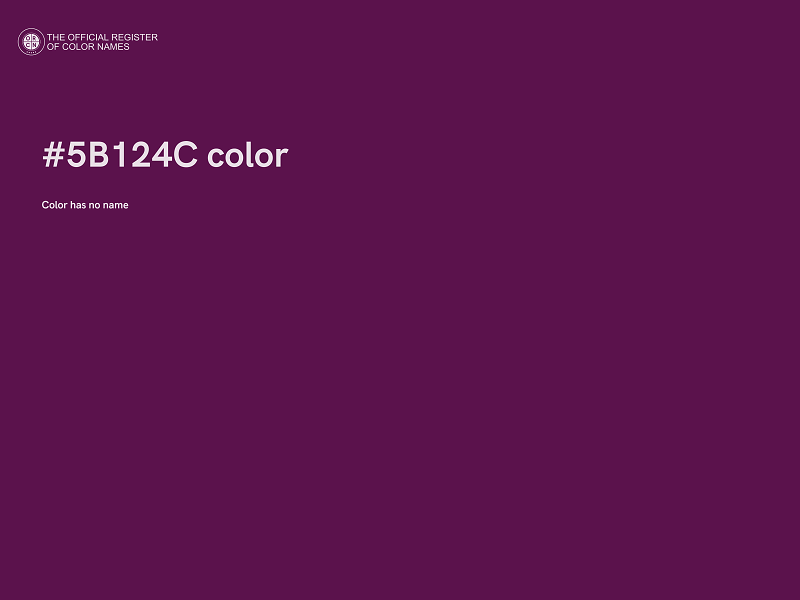 #5B124C color image