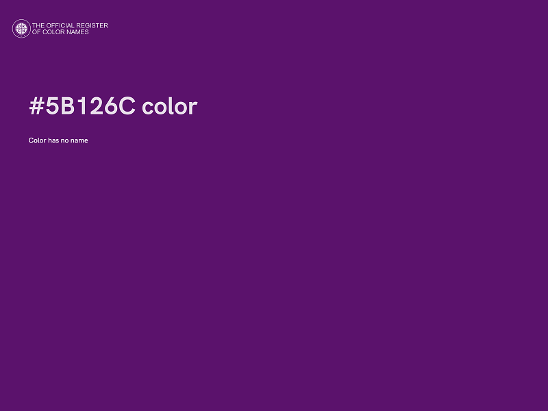 #5B126C color image