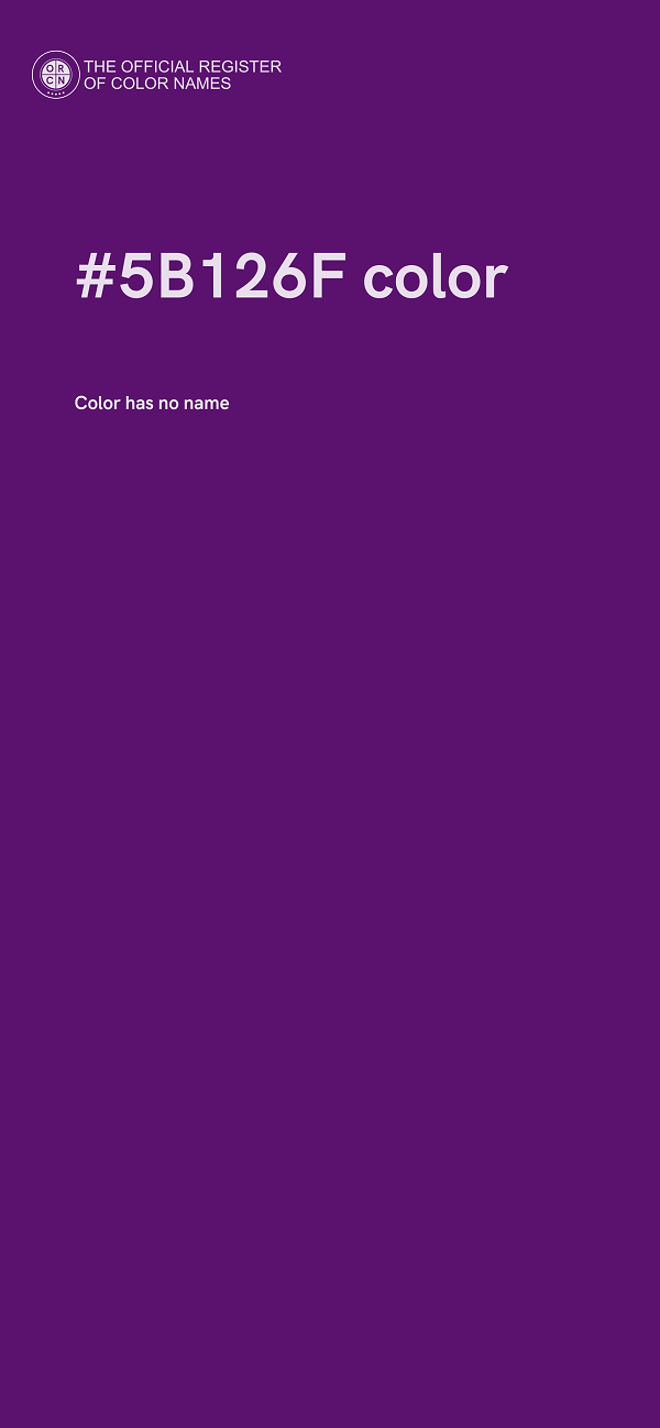 #5B126F color image