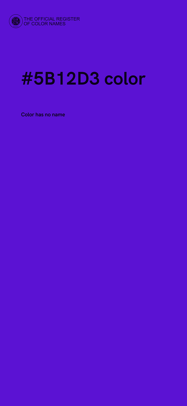 #5B12D3 color image