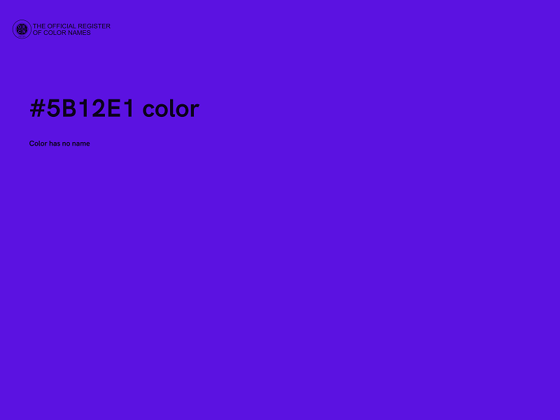 #5B12E1 color image