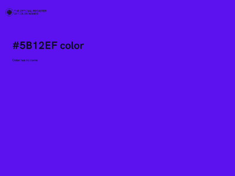 #5B12EF color image