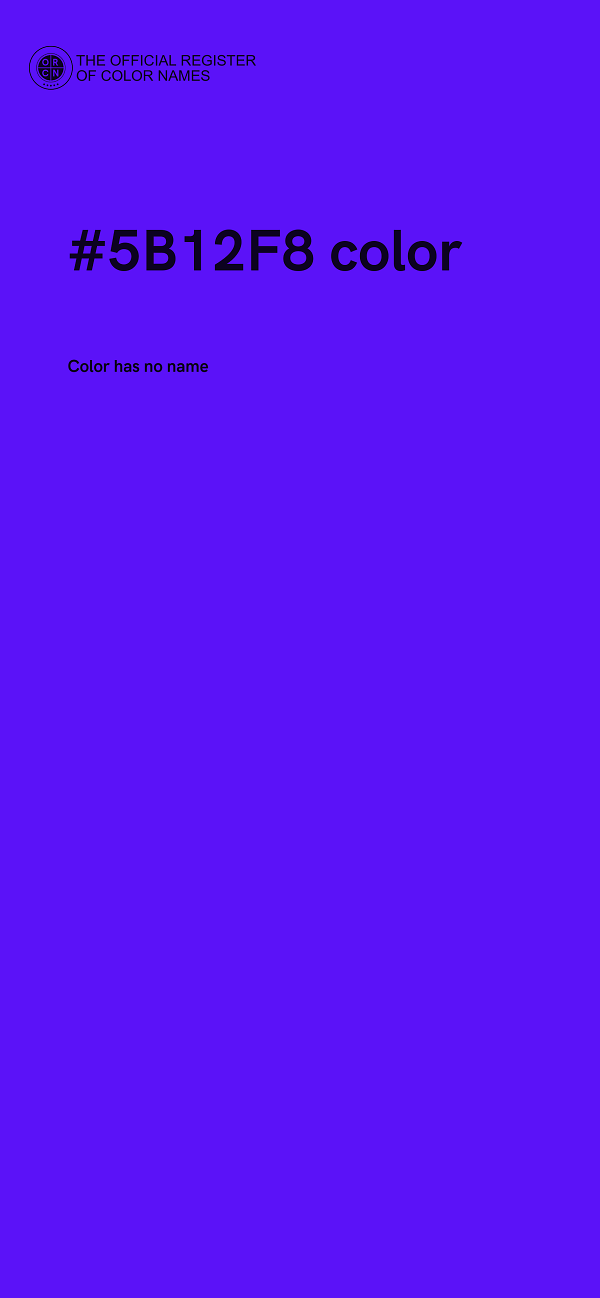 #5B12F8 color image