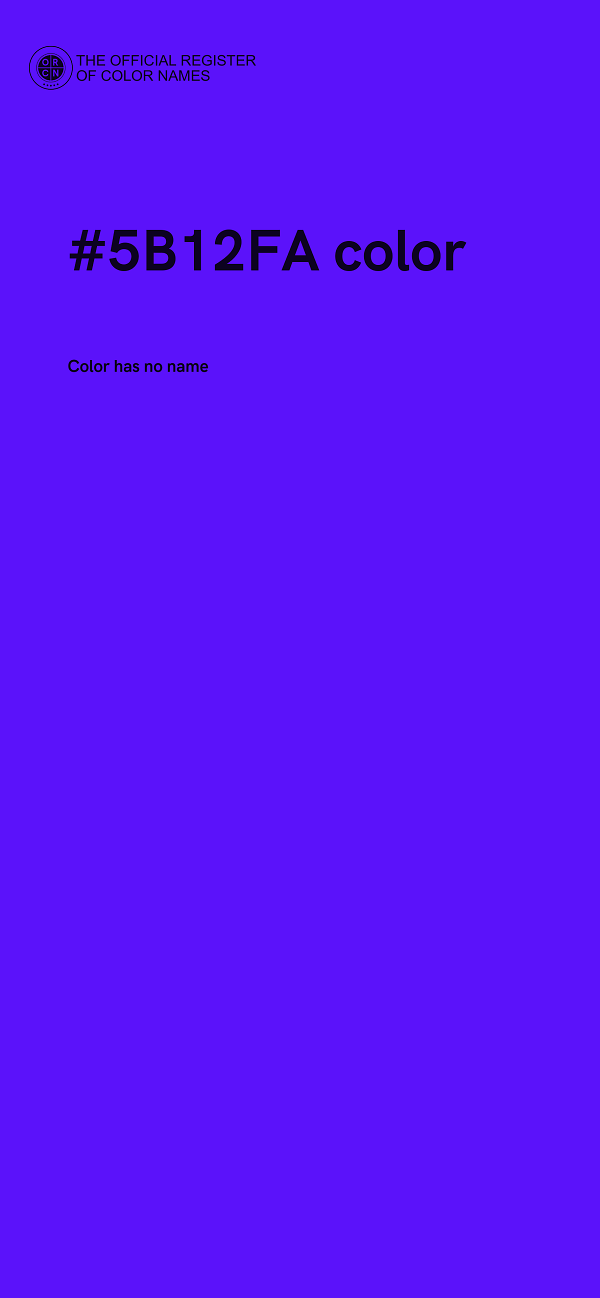 #5B12FA color image