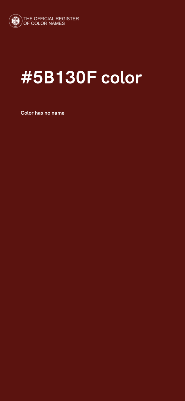#5B130F color image
