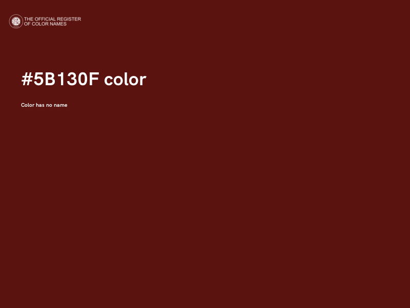 #5B130F color image