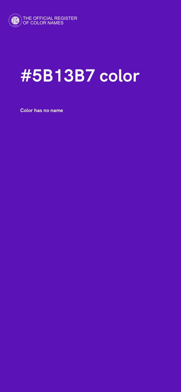 #5B13B7 color image