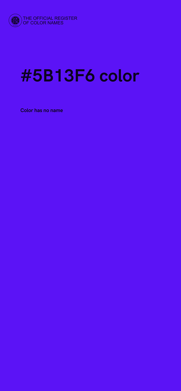 #5B13F6 color image