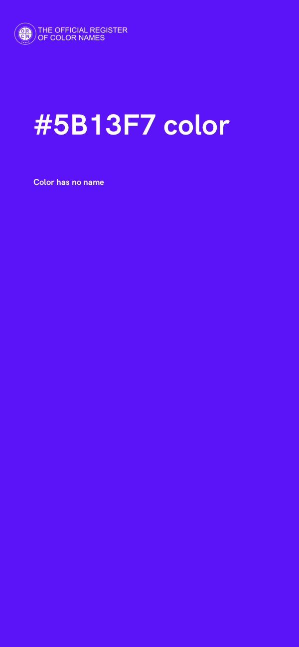 #5B13F7 color image
