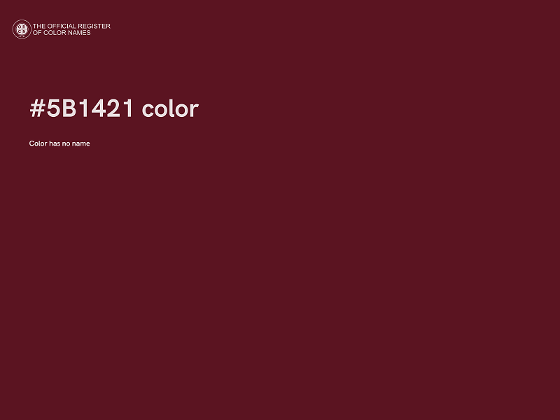 #5B1421 color image