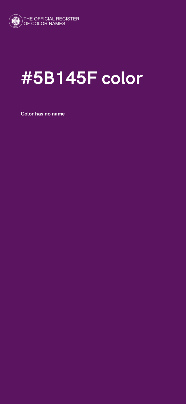 #5B145F color image