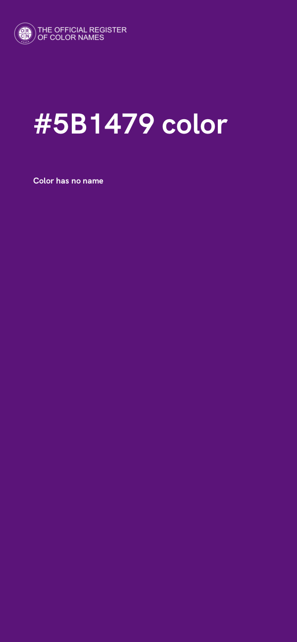 #5B1479 color image