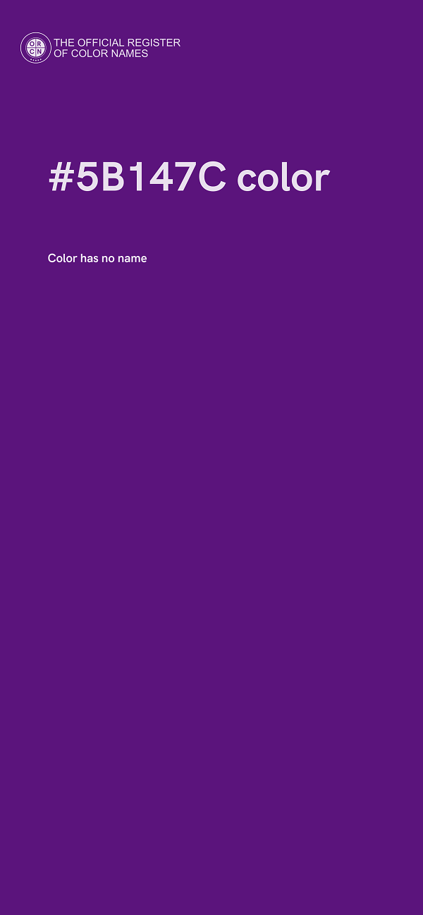 #5B147C color image