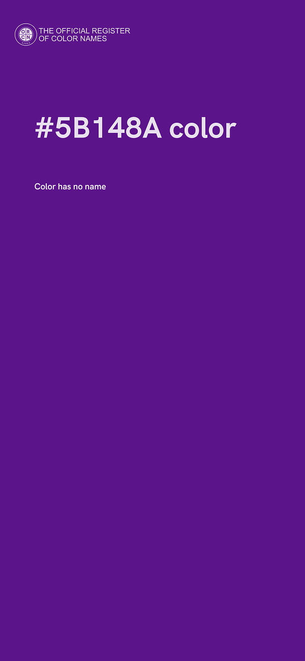 #5B148A color image