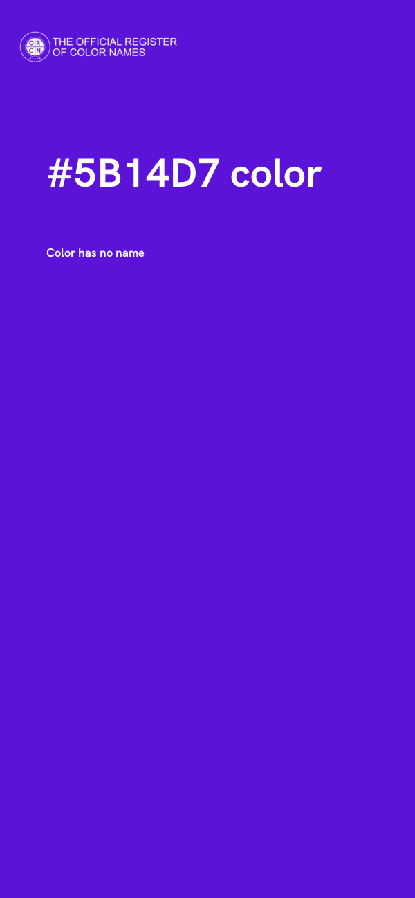 #5B14D7 color image
