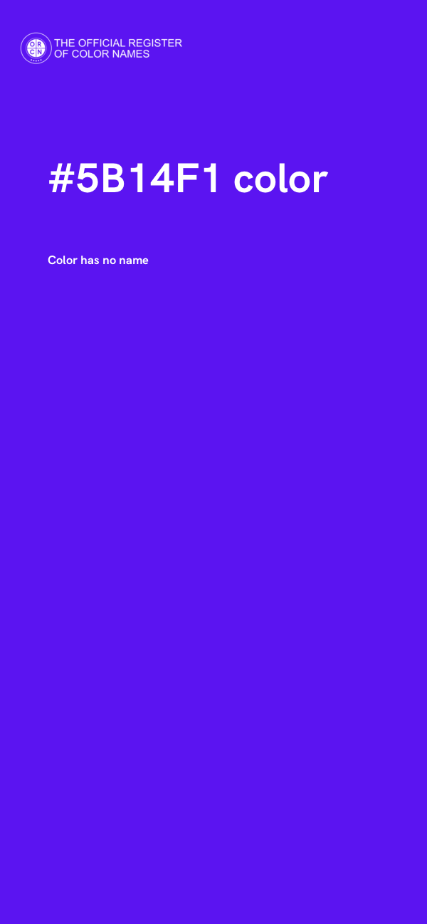 #5B14F1 color image