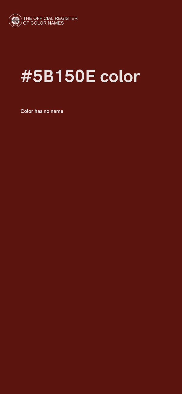 #5B150E color image
