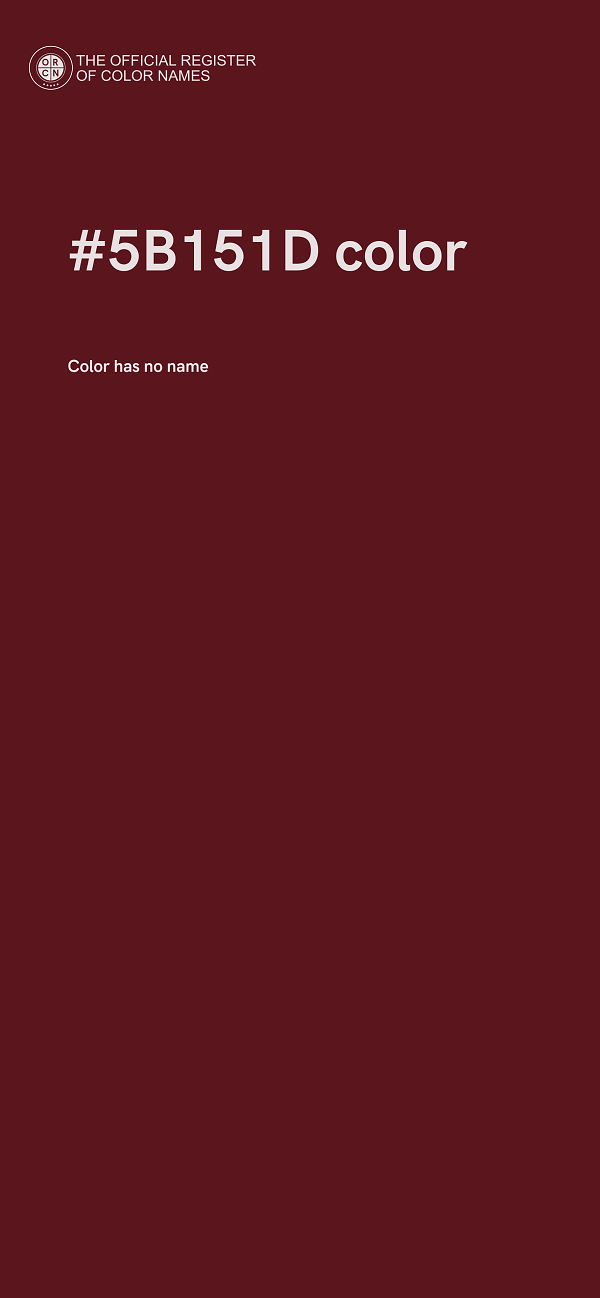 #5B151D color image