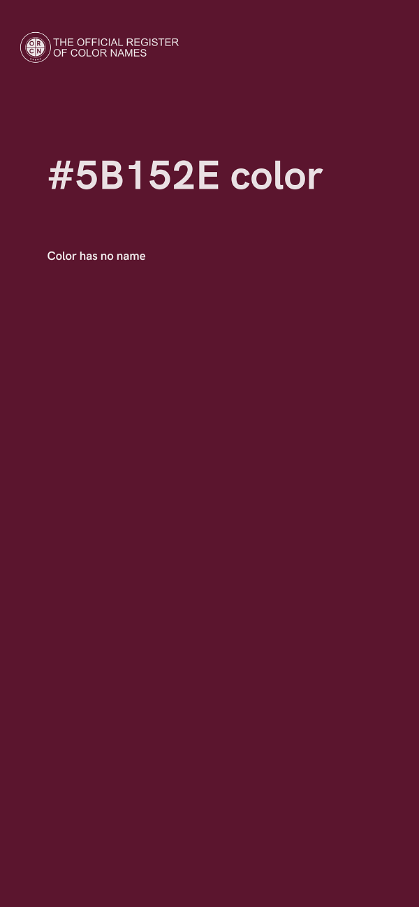 #5B152E color image