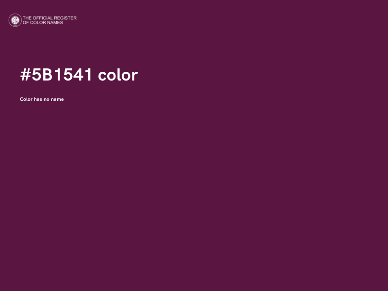 #5B1541 color image
