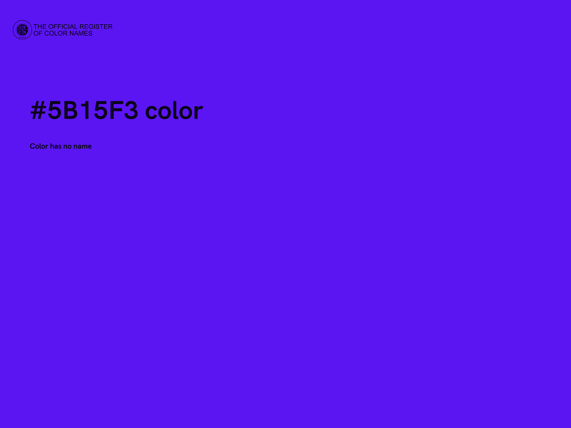 #5B15F3 color image